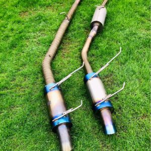 Honda s2000 Js Racing 70RR Single Exit Exhaust s304 w/silencer.