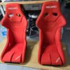 Recaro Rs-G RS-GS Red Kamui Bucket Seats.