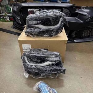 LH+R LED Projector Headlights Front Lamps For 2014-2015 Chevrolet Chevy Camaro.
