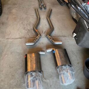 Tassel ATAK Active Exhaust catback with chrome tips.