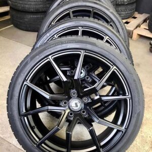 Brand new Ford Mustang Shelby high glossy black wheels set+tire.