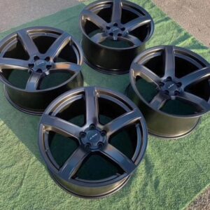 20" Staggered Setup 5x115 20 Inch Matte Finish Black Wheels.