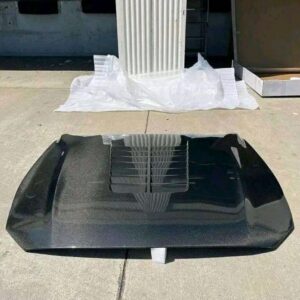 2018 to 2022 Ford mustang double sided type gt500 carbon fiber hood.