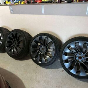 wheels and Michelin pilot sport all season tires for all model y trims Tesla's.