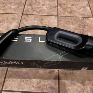 The Tesla CHAdeMO adapter .