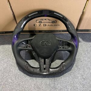 Honeycomb carbon steering wheel for Infiniti q60.