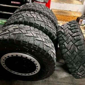 Jeep rubicon rims and tires 35 12.50 tires and 5 rims 17x8 2019 only25,000 miles on rims and tires.