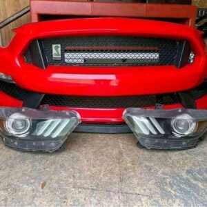 OEM 17 mustang shelby gt350 front bumper complete with all plastics and fog lights.