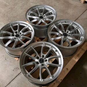 Shelby wheels  Cs-5 chrome powder Staggered set.