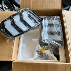 S650 style clear euro taillights 5 mode for 2015-23 mustang brand new.