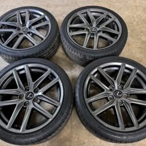 staggered lexus f sport wheels.